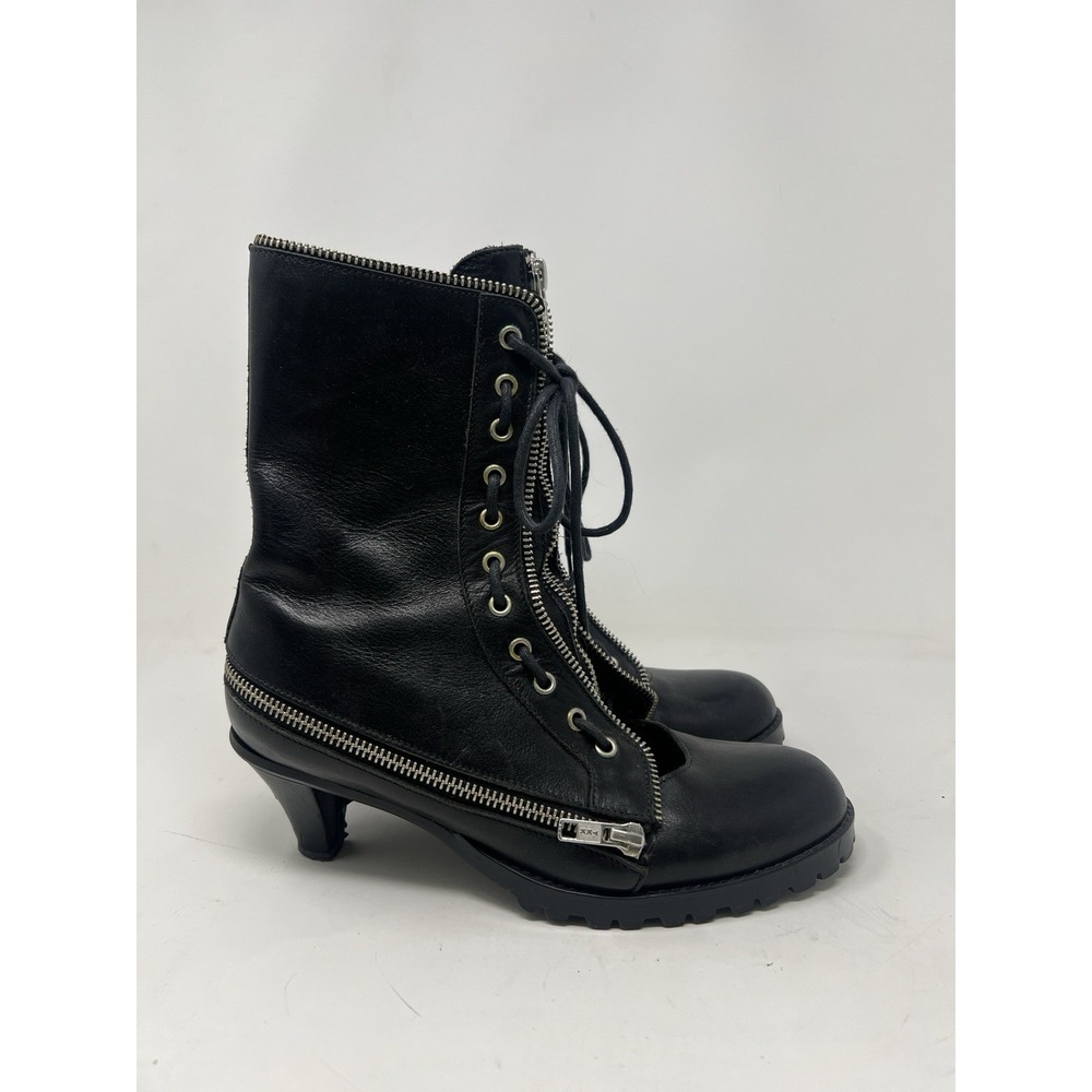 LIMI feu Yohji Yamamoto Black Convertible Boots Size M Measure 9.5‎ Inches - Picture 2 of 12